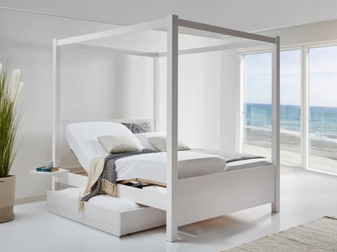 Four Poster - Summer Motorised Adjustable Bed Wooden Bed